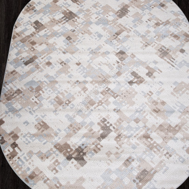Российский ковер D958 - CREAM - Овал - коллекция MIRANDA