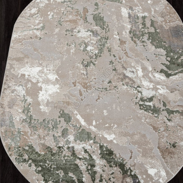 Ковер 00085A - L.GREEN / BEIGE - Овал - коллекция PARADIZE
