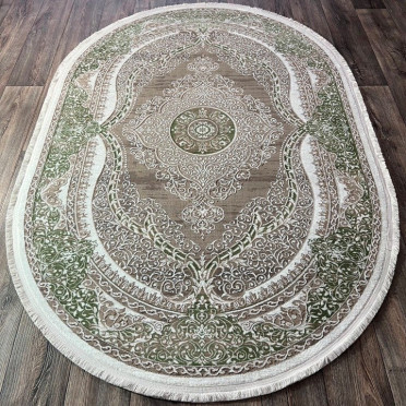 DECO 10137A GREEN-BEIGE овал