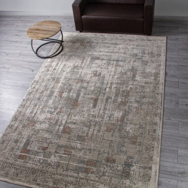 Ковер G078J2 - D.GREY / BEIGE - Прямоугольник - коллекция ROYAL