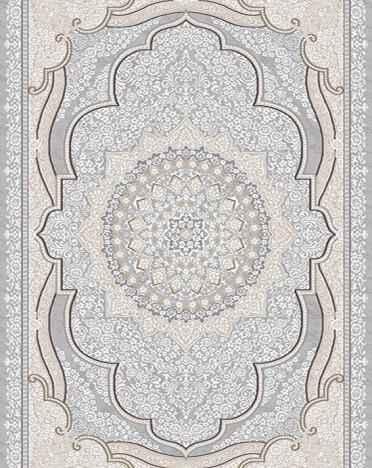 Ковер российский 25648-24388 Каскад (PP Heatset Высокоплотный, серый)