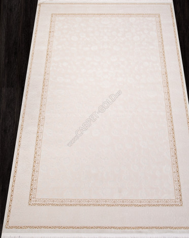 Ковер турецкий SI040W LISSABON (Полиэстер хит-сет, кремовый)