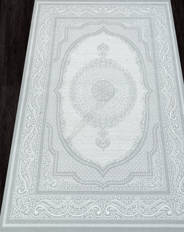 Ковер турецкий E364AP SIROCCO (PP Heatset Высокоплотный, серый, белый)