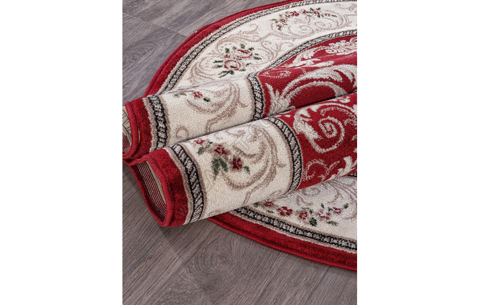 Ковер D066 - RED - Овал COLIZEY