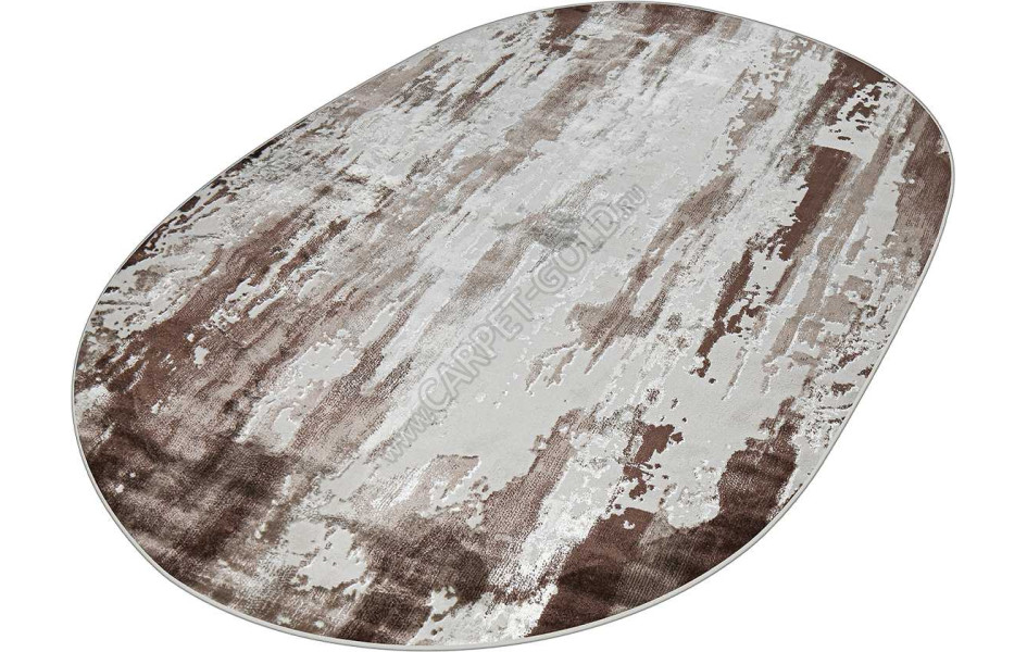 37107A OVAL BROWN / D.BEIGE Kleopatra