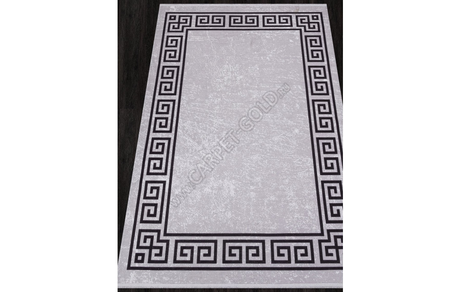 Ковер AB194A - GREY / BLACK - Прямоугольник - коллекция LOTUS