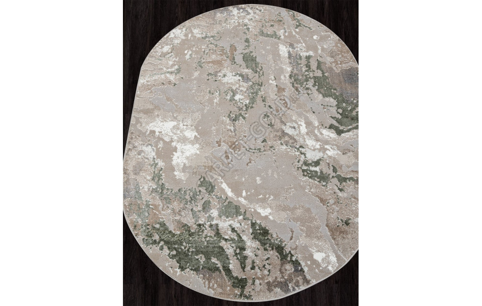 Ковер 00085A - L.GREEN / BEIGE - Овал - коллекция PARADIZE