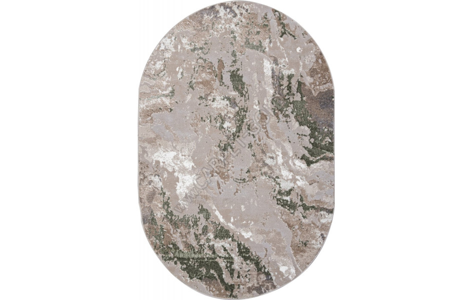 Ковер 00085A - L.GREEN / BEIGE - Овал - коллекция PARADIZE