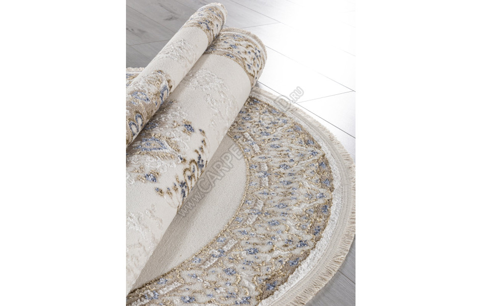 Ковер 27236A - CREAM / NAVY - Овал - коллекция MOSSO