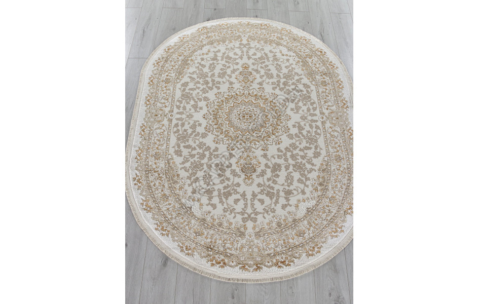 Ковер 27239A - CREAM / BEIGE - Овал - коллекция MOSSO