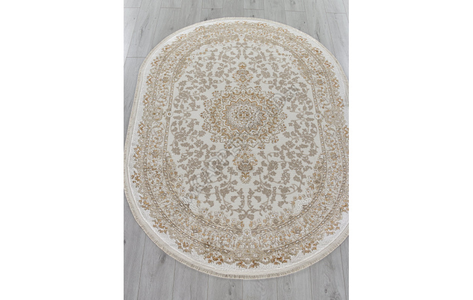 Ковер 27239A - CREAM / GOLD - Овал - коллекция MOSSO