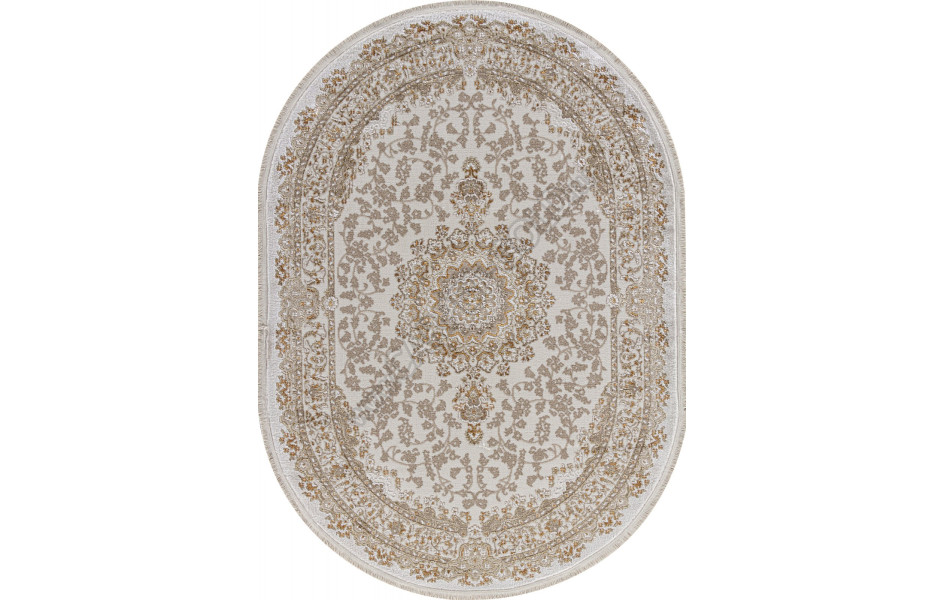 Ковер 27239A - CREAM / GOLD - Овал - коллекция MOSSO