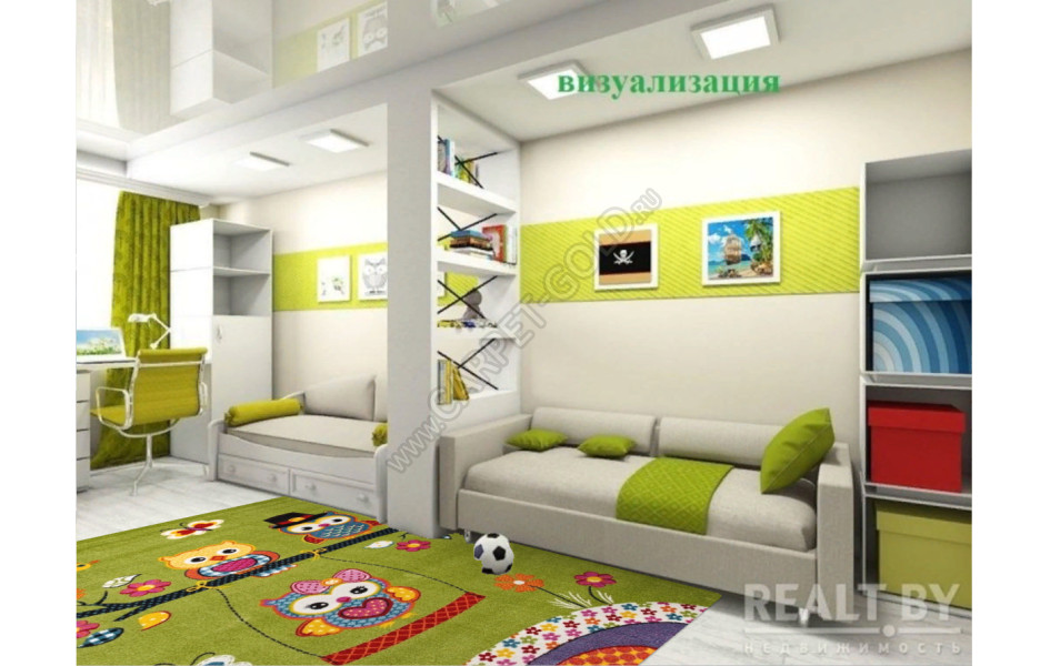 Детский ковер Merinos CRYSTAL_2740_GREEN